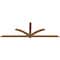 Ekena Millwork Redmond Smooth Timber Gable Bracket, Western Red Cedar, 96"W x 32"H x 1 1/2"D x 3 1/2"F, 8/12 Pitch GBW096X32X0204RED00SWR - alternate 5